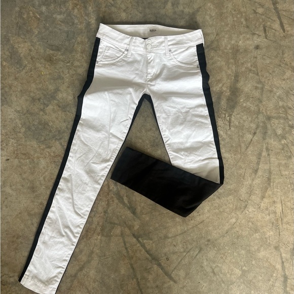 Hudson Jeans Denim - Hudson Jeans 🔲 Black and White Skinny Fit with Bold Contrast